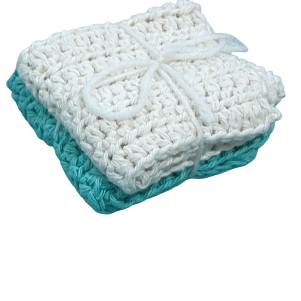 Brand New!! Handmade 100% cotton Washcloth Set